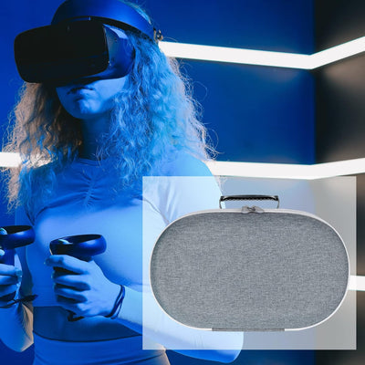 Aenllosi Hart Tasche Hülle für Meta Quest Pro/Meta Quest 3 All-In-One VR Headset, nur Tasche (weiss)