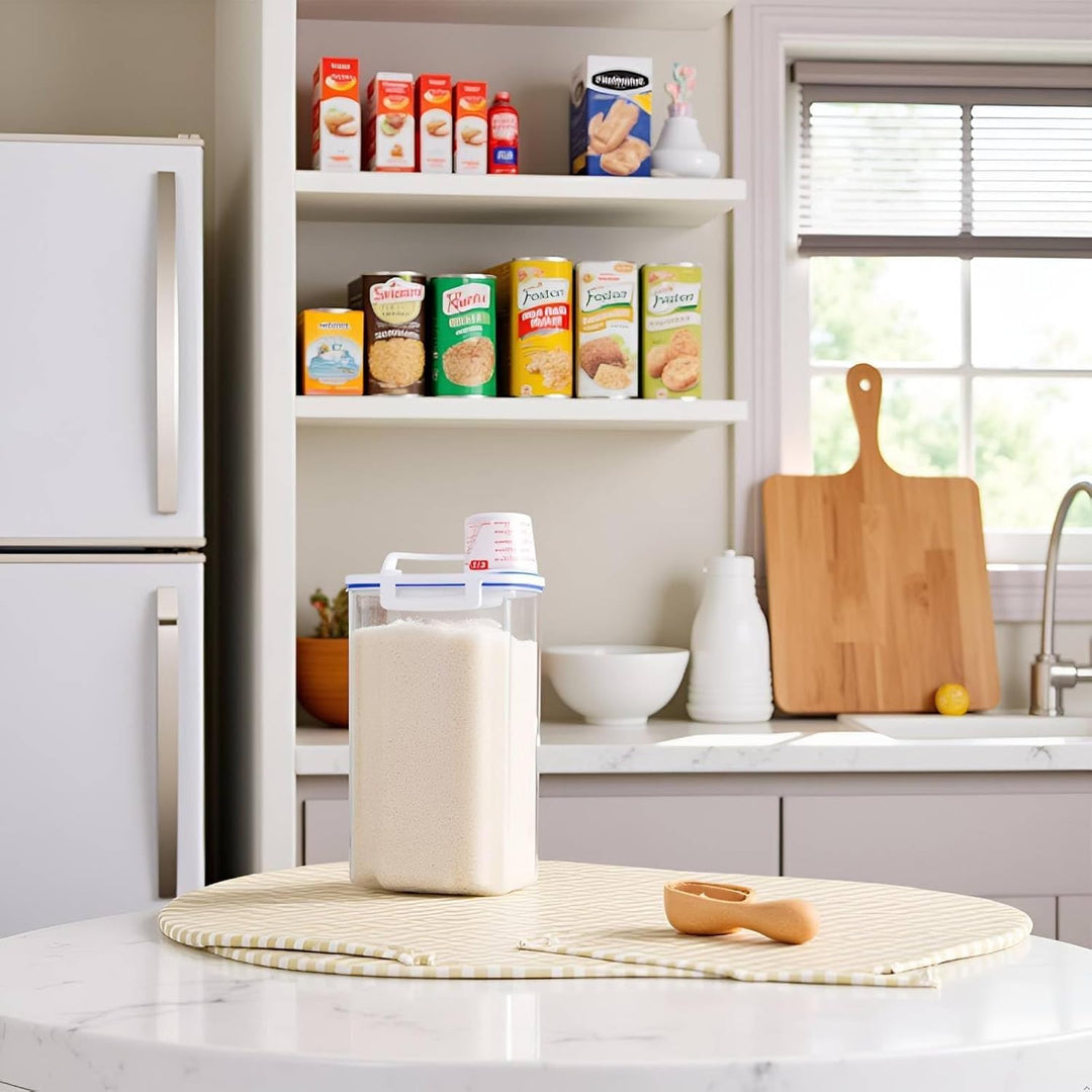 HERCHR Reisbehälter 2 Kg, Kleiner Luftdichter Behälter Für Trockene Lebensmittel, Müslibehälter-Set