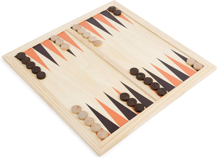 Small Foot Spielesammlung 9 in 1 aus Holz, Klassische Gesellschaftsspiele für die Familie, für Kinde