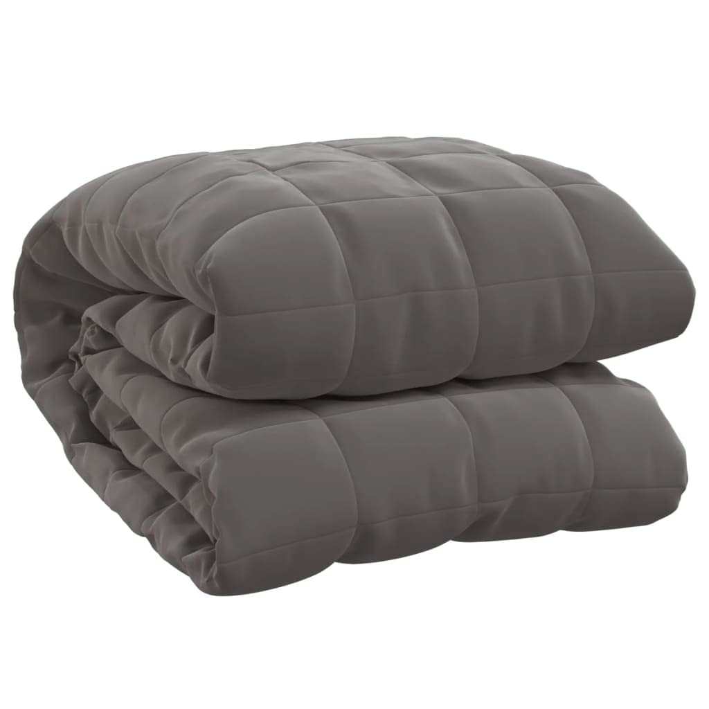 Mokuyary Gewichtsdecke, grau, 200 x 220 cm, 9 kg, Stoff, entspannend, bequem, gewichtete Decke