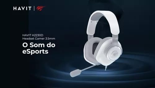 Havit H2230d Gaming Headset mit abnehmbarem, omnidirektionalem Mikrofon – 50 mm Treiber & Surround S