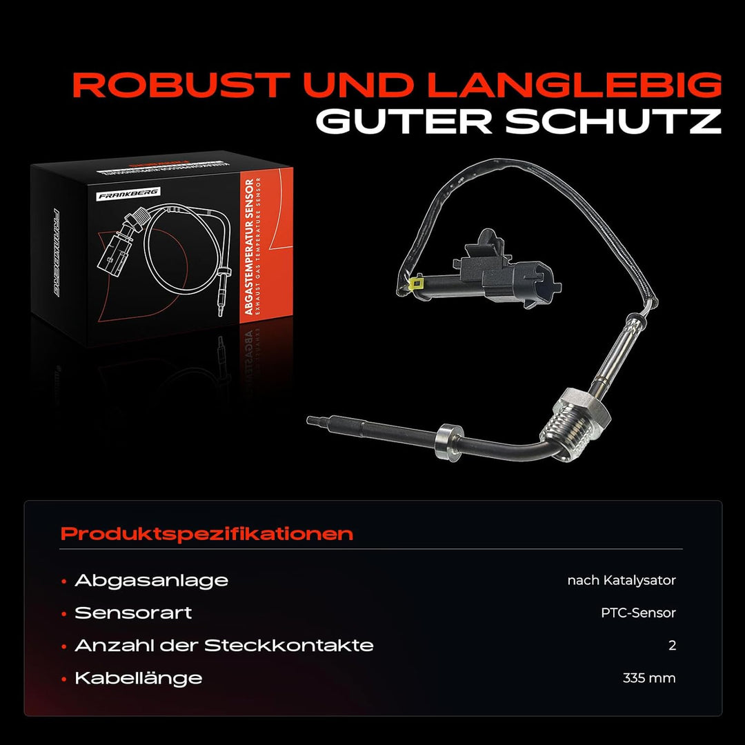 Abgastemperatursensor nach Katalysator für CRUZE J300 J305 ANTARA L07 2.0L Diesel 2006-2016 25183657