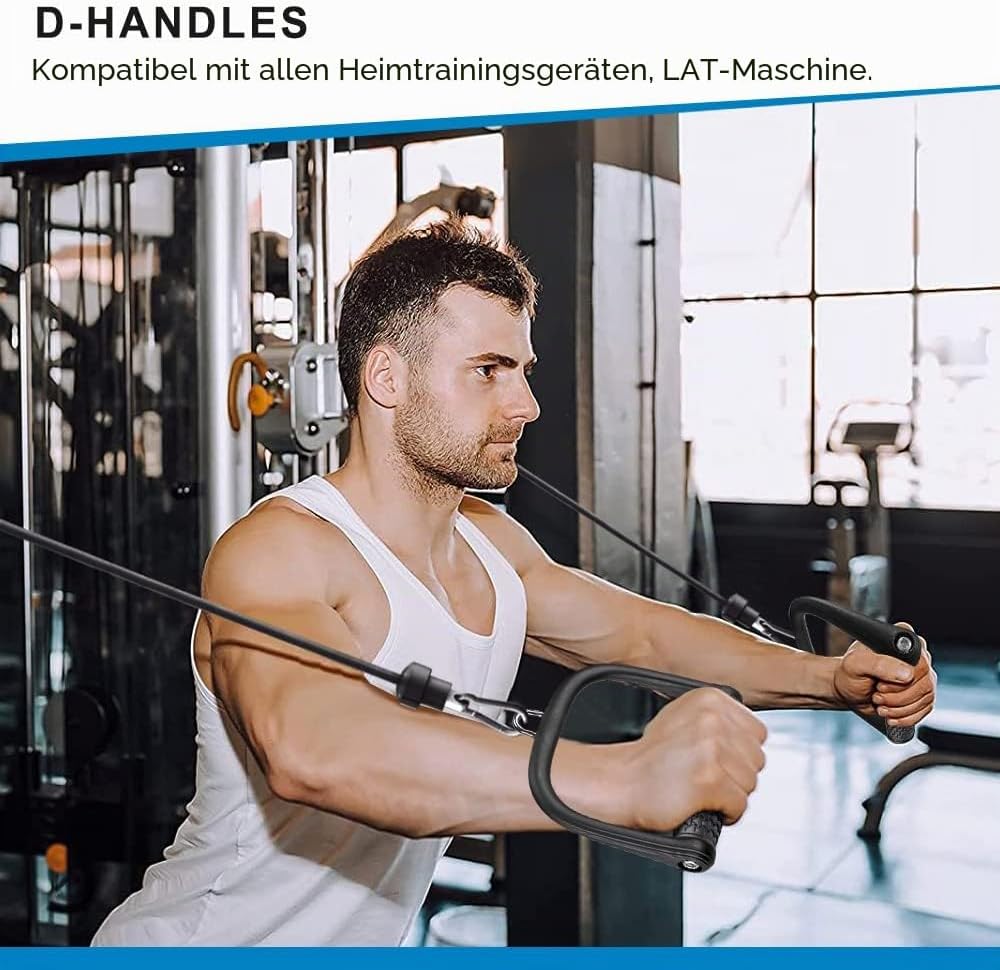 BeneLabel Kabelzug Griff, Latzug Handriff Triceps 2er Fitness Seilzug Einhandgriff Ergonomische Gym