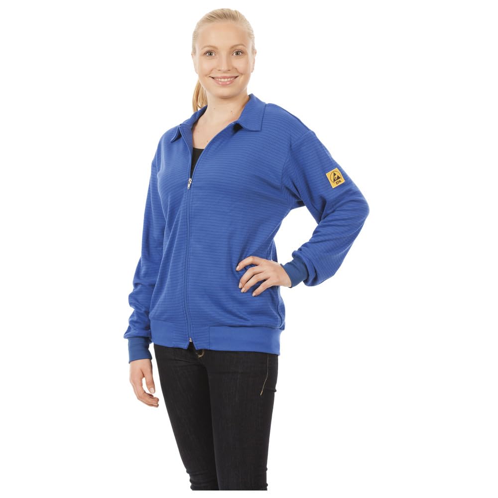 Warmbier ESD-Sweatjacke, Grösse XL, blau