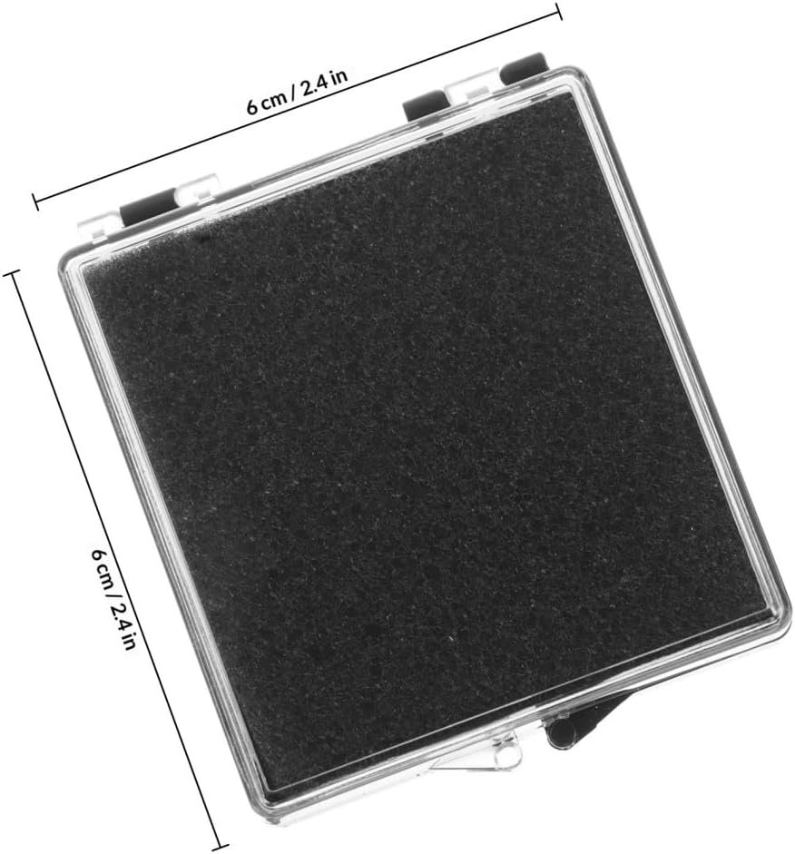 Supvox Transparente Kunststoffbox mit Schwarzem Schutzschaum 12 Stück Anstecknadel und Medaillen Etu