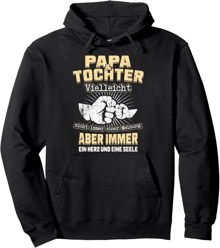 Papa und Tochter Ein Herz und eine Seele Vatertag Geschenk Pullover Hoodie