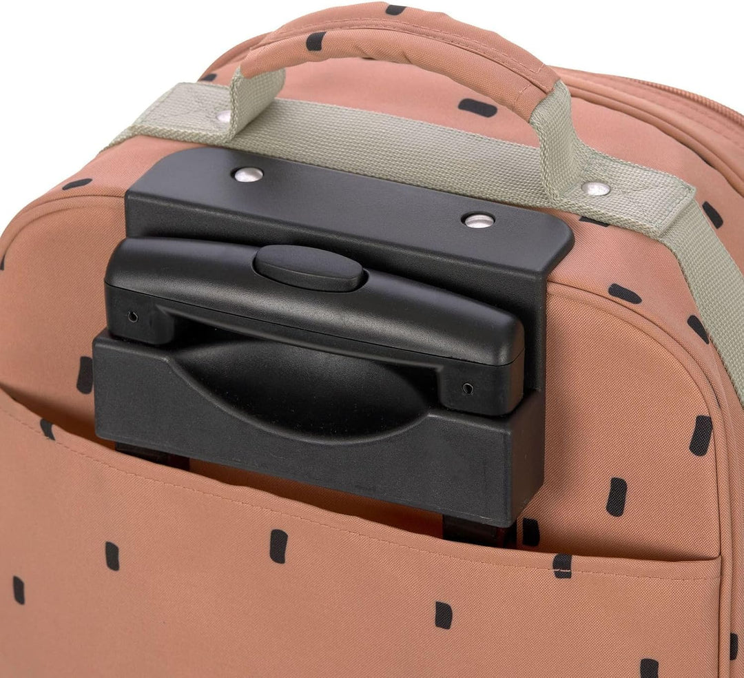 LÄSSIG Kinderkoffer Trolley Reisekoffer mit Teleskopstange und Rollen für Kinder Handgepäck/Trolley