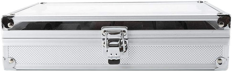 Sutinna Aluminium-Uhrenbox, multifunktionale Schmuckschatulle Uhren-Aufbewahrungsbox, Uhrenbox, für