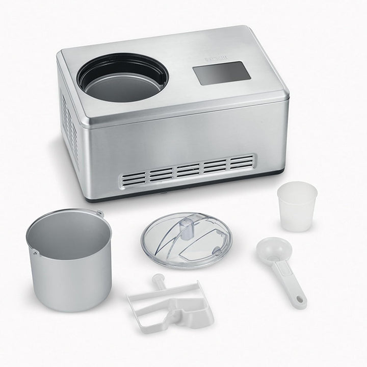 SEVERIN 2-in-1 Eismaschine mit Joghurtfunktion, Kompressor Ice Cream Maker für Eis, Sorbet und Froze