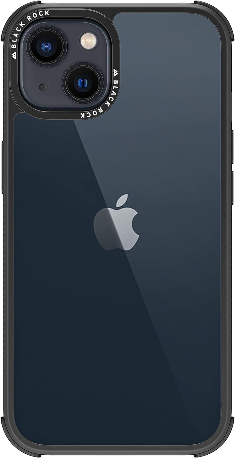 Black Rock - Hülle Robust Transparent Case Passend für Apple iPhone 13 I Handyhülle Transparent, Dur