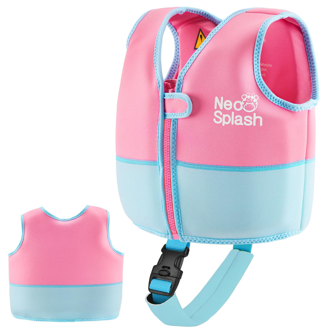 Kinder Mädchen Junge Schwimmlernweste, Schwimmhilfe Schwimmen Jacket für Kleinkinder Alter 1-6 mit E