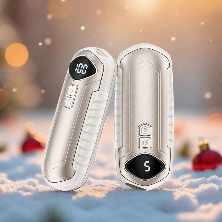 Handwärmer Wiederaufladbar 2 Pack, Elektrische Tragbare Heizung 6000mAh, Taschenformat, Ultra Leicht