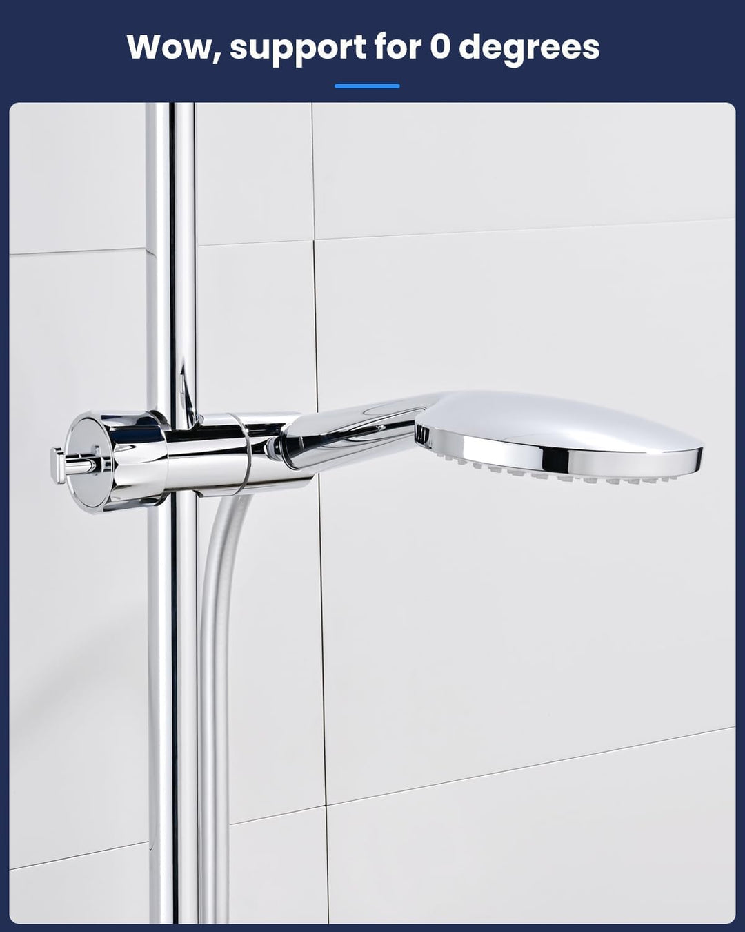 YEAUPE Universal Duschkopf Handbrause Halterung - Brausehalter ohne Bohren, Verstellbar Duschhalteru