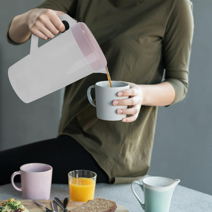 YARNOW 2 Stücke Wasserkrug Saftkrug 2000ml Kühlschrankkrug mit Skala Kunststoff Karaffe Saft Krug mi