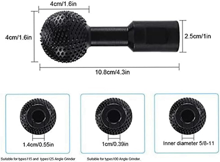 Sphere Rotary Burr für Holzmarkierung, Schnitzen, Polieren, Gravieren, Schleifkopf für Winkelschleif