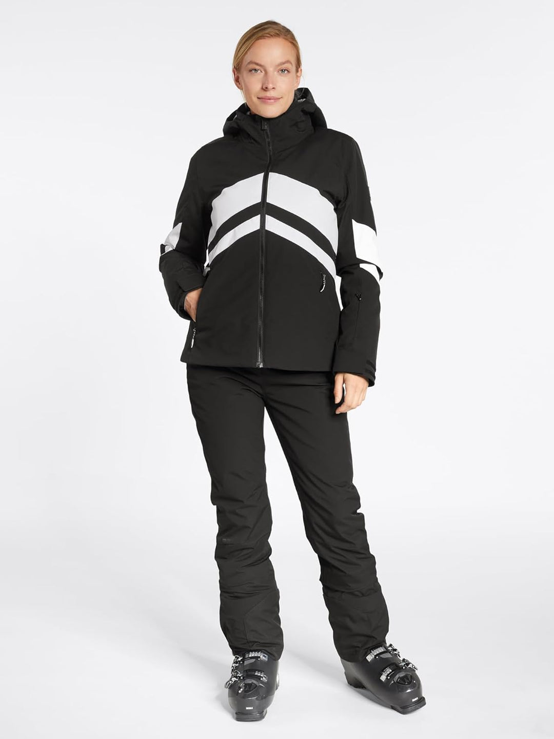 Ziener Damen Telia Ski-Jacke/Winter-Jacke | warm, atmungsaktiv, wasserdicht (1er Pack) 40 Schwarz, 4