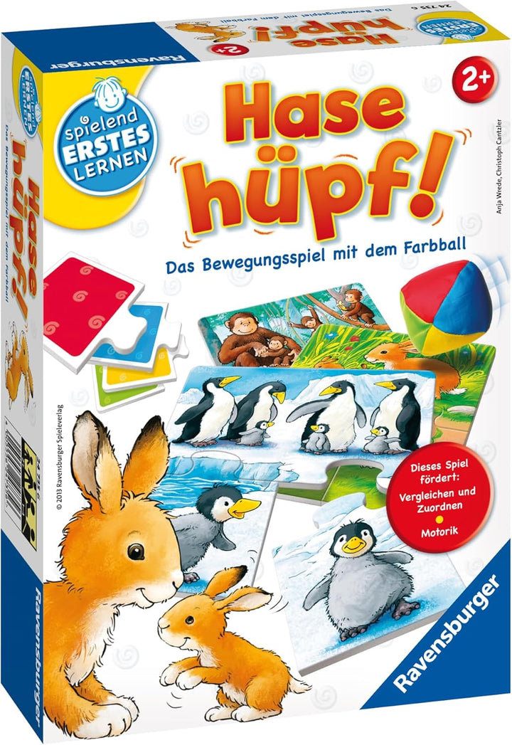 Ravensburger 24735 - Hase hüpf! - Bewegungsspiel für die Kleinen - Spiel für Kinder ab 2 Jahren, Spi