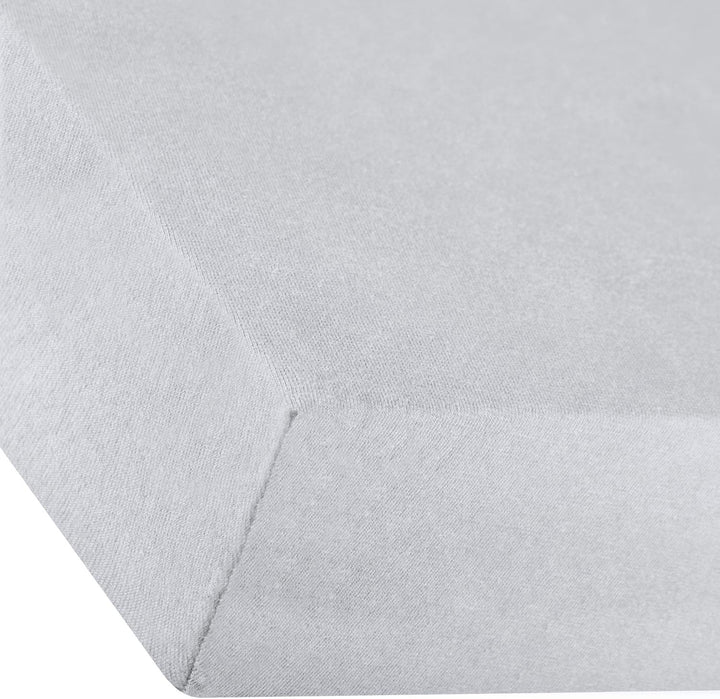 aqua-textil Premium Spannbettlaken 180x200-200x220 cm Silber grau Baumwolle Bettlaken Betttuch Elast