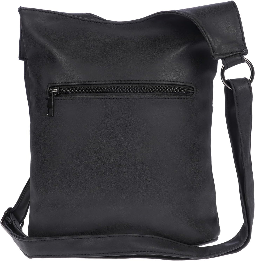 Christian Wippermann Damen Tasche Schultertasche Umhängetasche Crossover Bag Leder Optik Handtasche