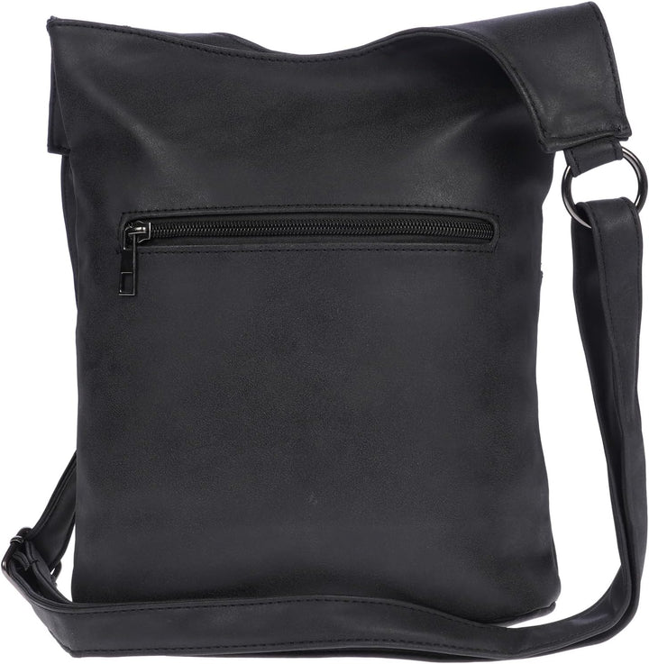 Christian Wippermann Damen Tasche Schultertasche Umhängetasche Crossover Bag Leder Optik Handtasche