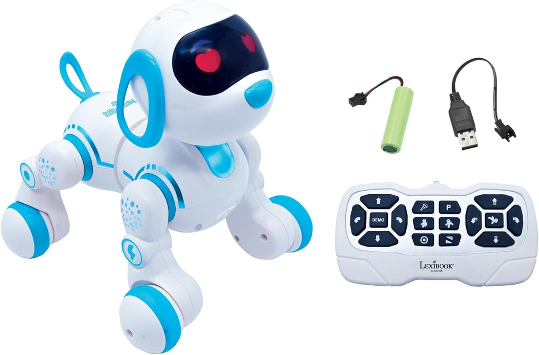 Lexibook Power Puppy® Jr - Mein Kleiner Ferngesteuerter Roboterhund zum Trainieren - Roboterhund mit