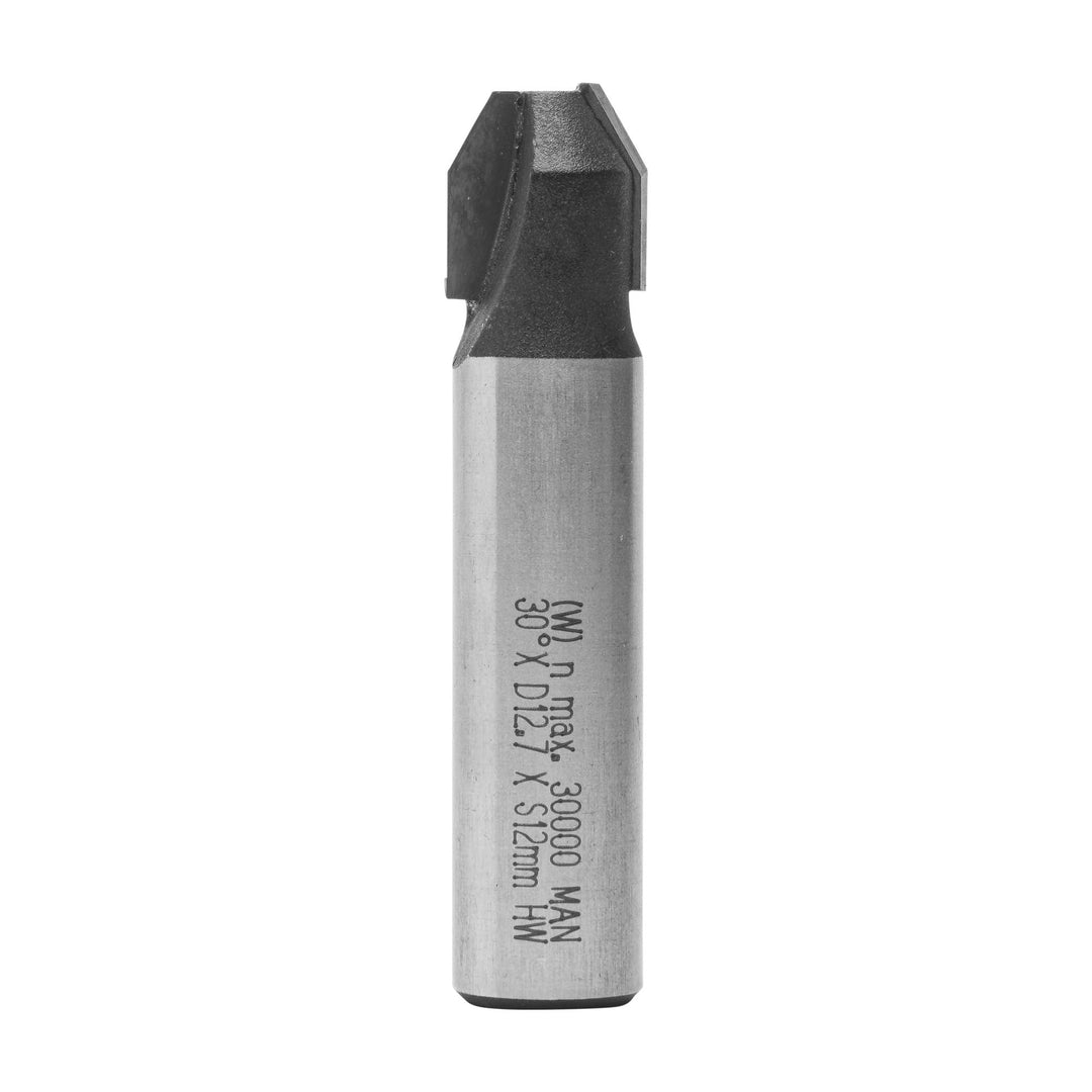ENT 13682 Fasefräser und Bündigfräser HW, Schaft (S) 12 mm, Durchmesser (D) 12,7 mm, NL 12,7 mm, E 3