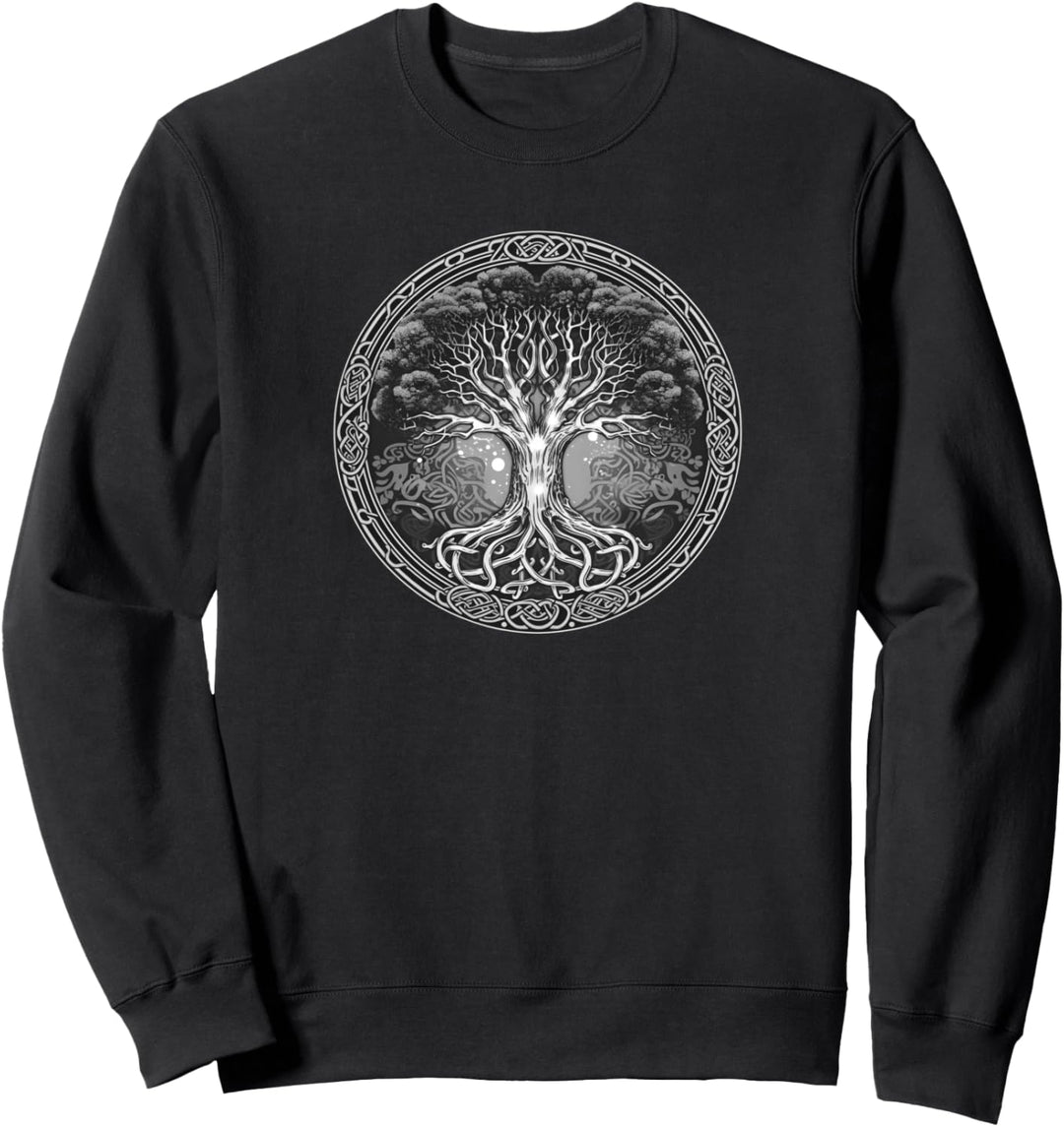 Mystisch Wikinger Baum des Lebens Yggdrasil Design Sweatshirt