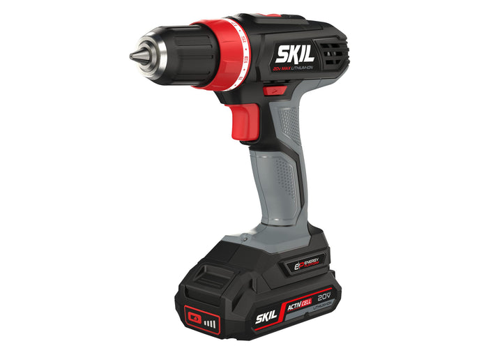 SKIL F0152842AA Bohrschrauber 2842AA (Bohrschrauber mit Akku + Ladegerät), 18 V, Grau SKIL Akku-Bohr