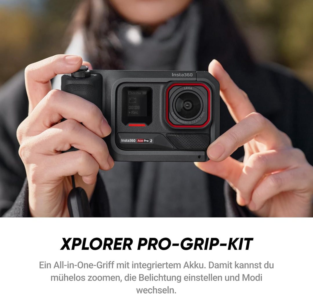 Insta360 Ace Pro 2 Flash Print-Bundle – wasserdichte 8K Action-Cam, mit Leica entwickelt, 1/1,3"-Sen