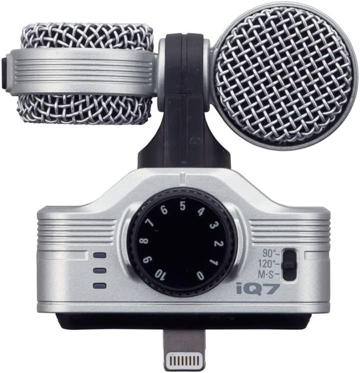 ZOOM iQ7 Mitte-Seite Stereo Mikrofon für iPhone & iPad – Hochwertige Musik- und Tonaufnahmen unterwe