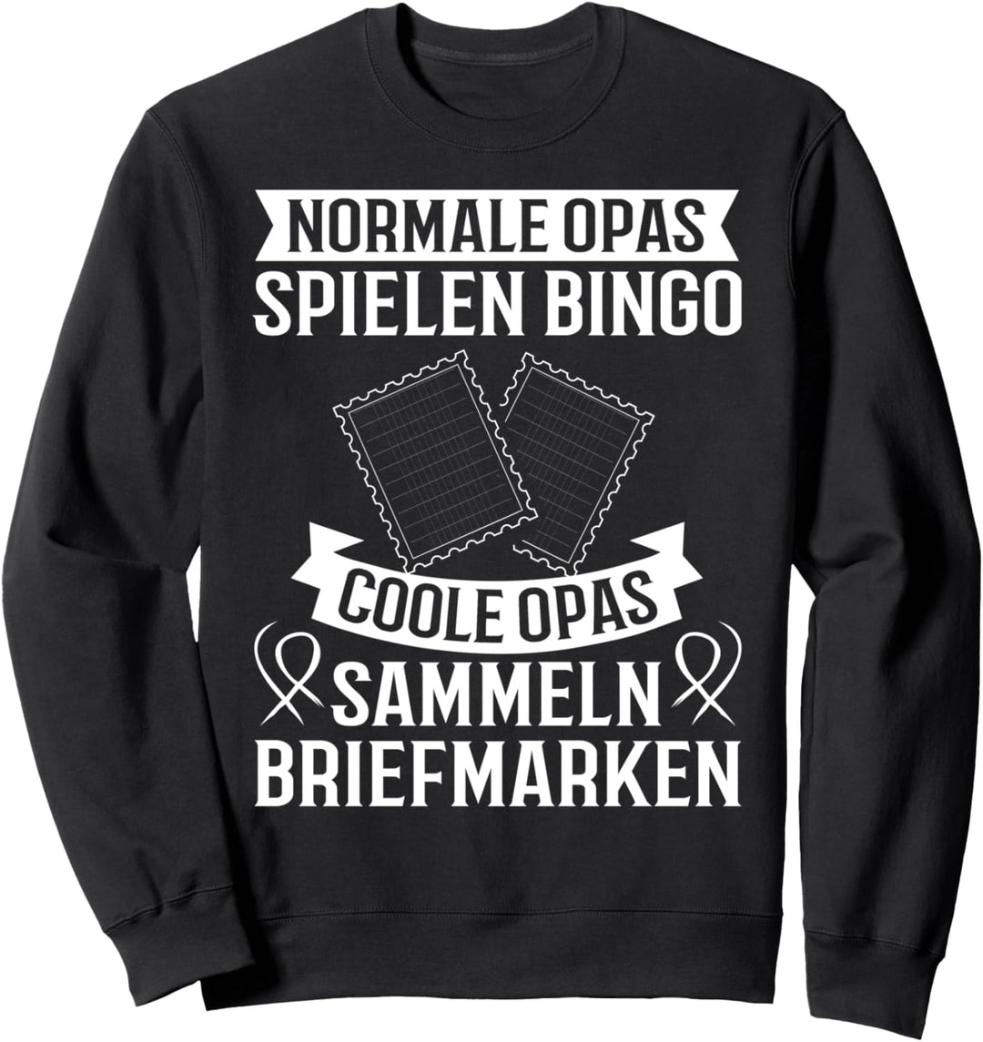 Briefmarken Sammeln Briefmarke Briefmarkensammler Opa Sweatshirt