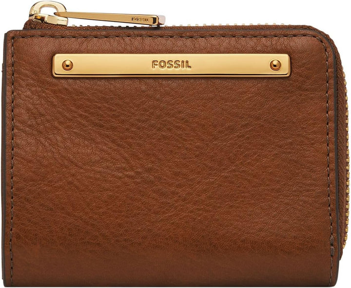 Fossil L Zip Geldbörse Liza für Damen Leder, SL6406G200 Brown 10.8 cm L x 2.5 cm W x 8.3 cm H, Brown