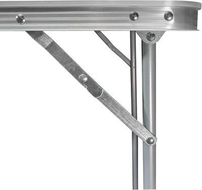 Grafner XL Aluminium Camping Tisch klappbar, stabil und tragbar, 80 x 60 x 70 cm, mit Griff, belastb