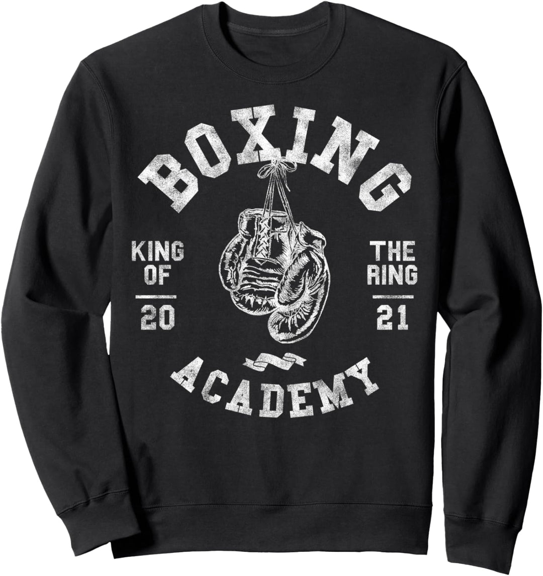 Boxer Gloves Vintage Retro Style King of the Ring Boxing Sweatshirt