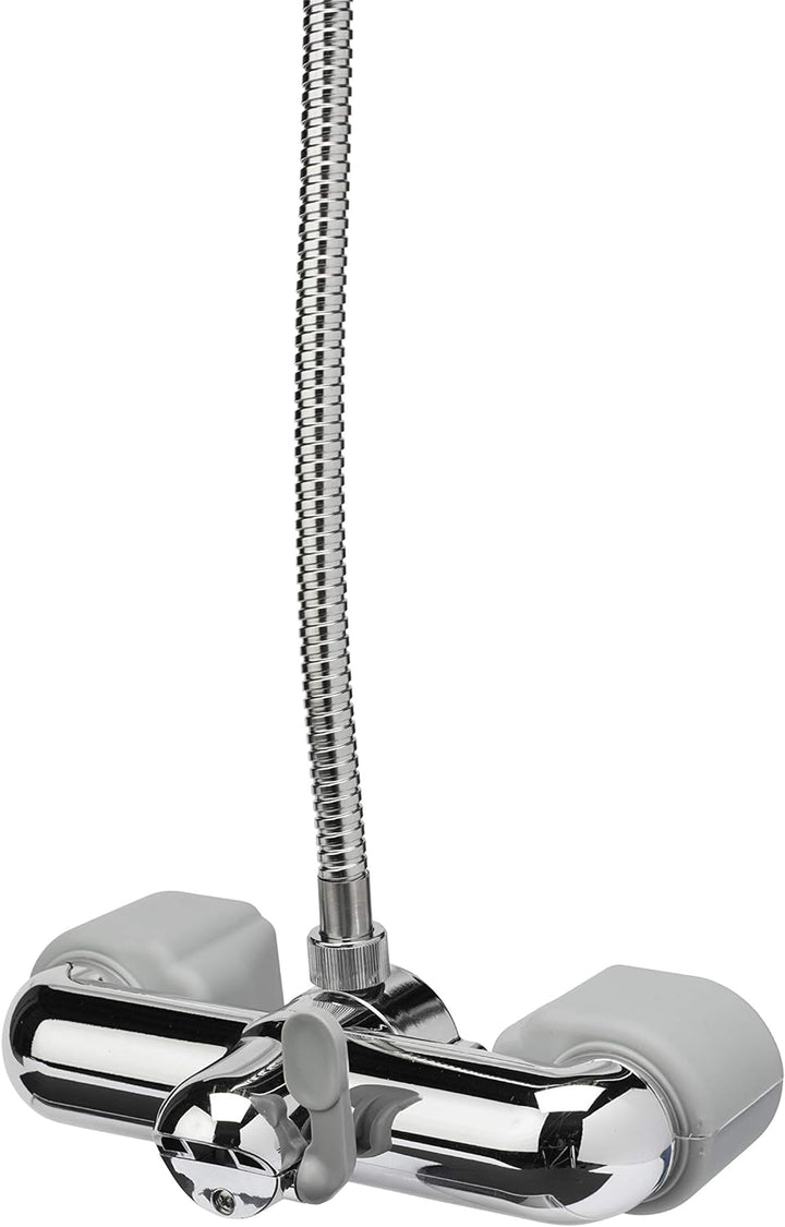 Croydex AB220041 Wannen-Duscharmatur, Chrom, 22,8 x 16,2 x 3,8 cm