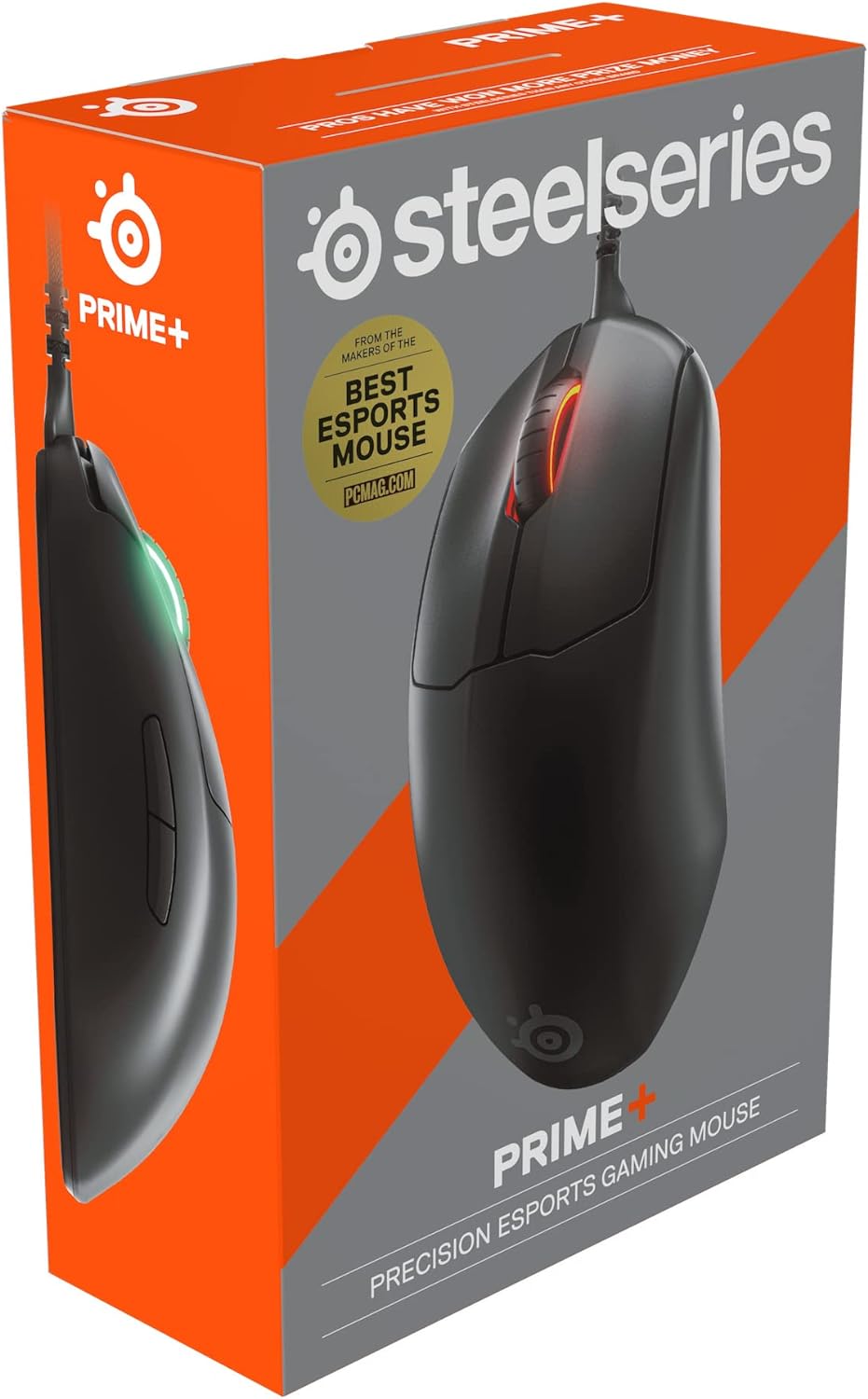 SteelSeries Prime+ - Esports Leistung Gaming-Maus - TrueMove Pro+ Optical Sensor mit 18.000 CPI - Ma