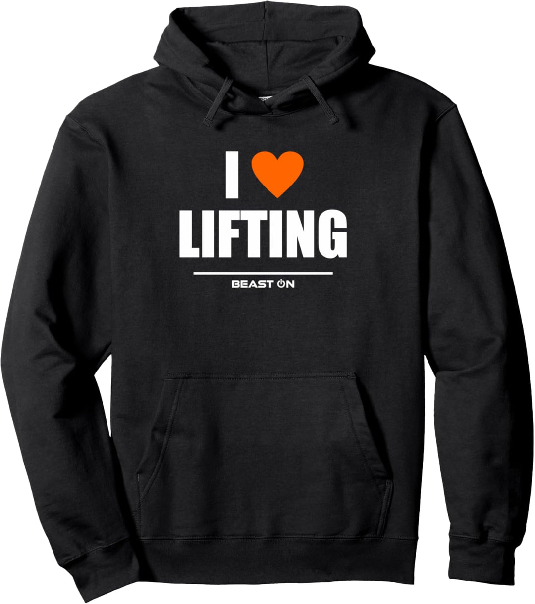 I Love Lifting Orange Gym Workout Fitness Bodybuilding Gewinne Pullover Hoodie