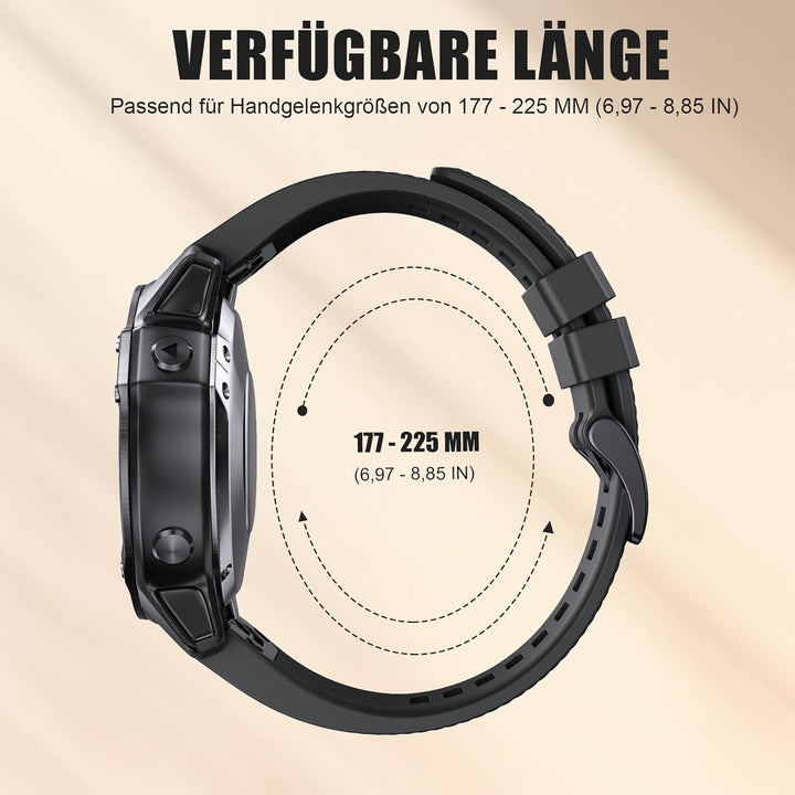Quickfit 22mm für Garmin Fenix 5/5 Plus/6/6 Pro/7/7Pro, Quickfit Armband 22mm für Garmin Epix 2, Ins