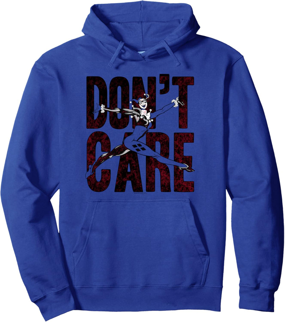 Harley Quinn Don't Care Pullover Hoodie