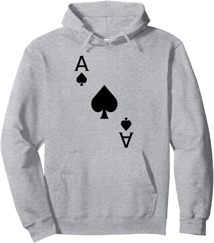 Pik Ass Spielkarte als Fasching & Karneval Gruppenkostüm Pullover Hoodie