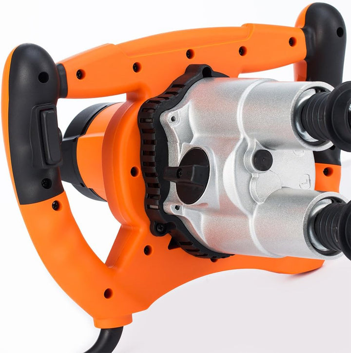 Deuba Doppel Rührwerk 1800 Watt bis 90L ergonomisch 2-Gang-Getriebe M14 Mörtelrührer Mischer