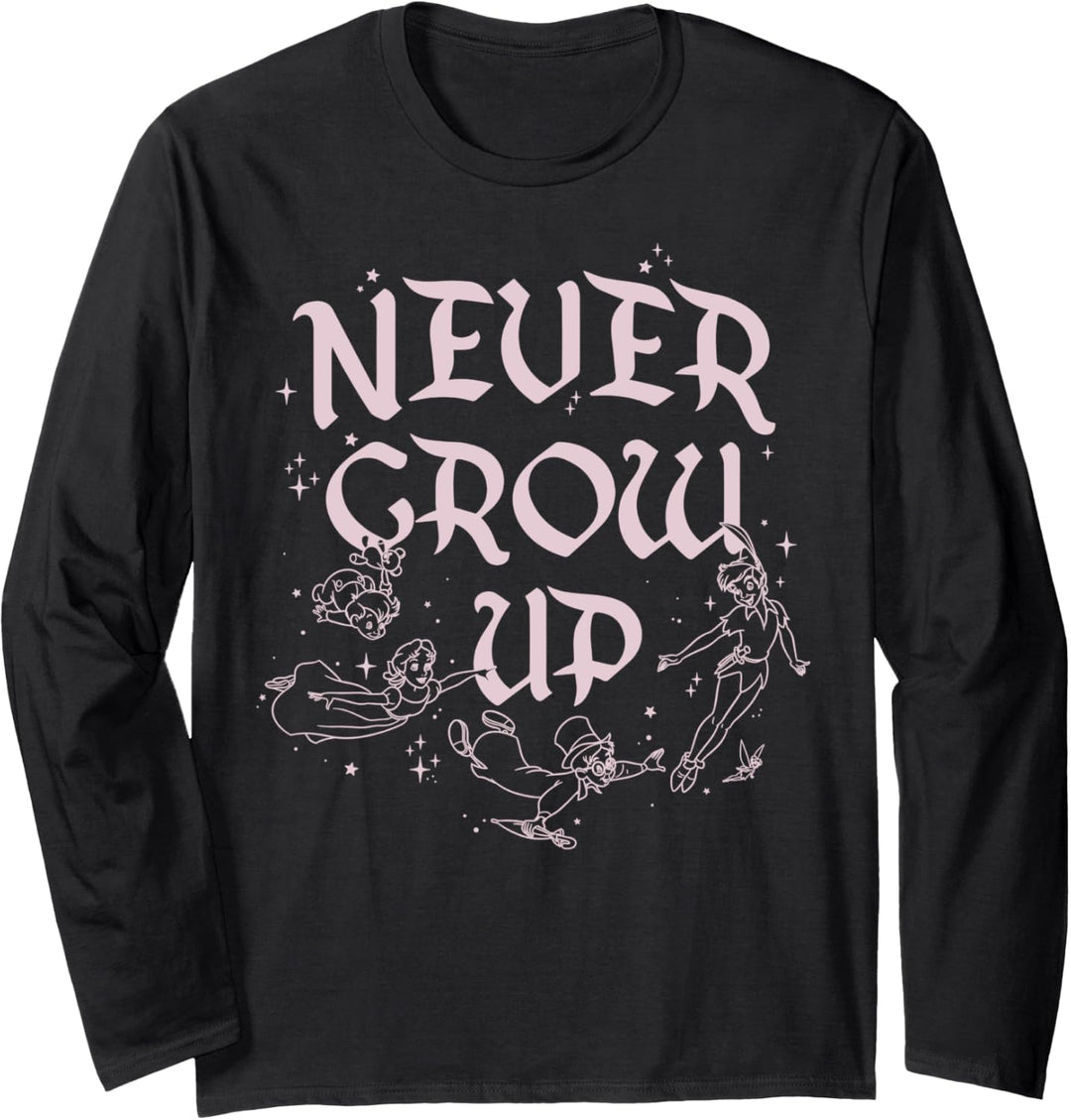 Disney Peter Pan Never Grow Up Flying Cast Langarmshirt