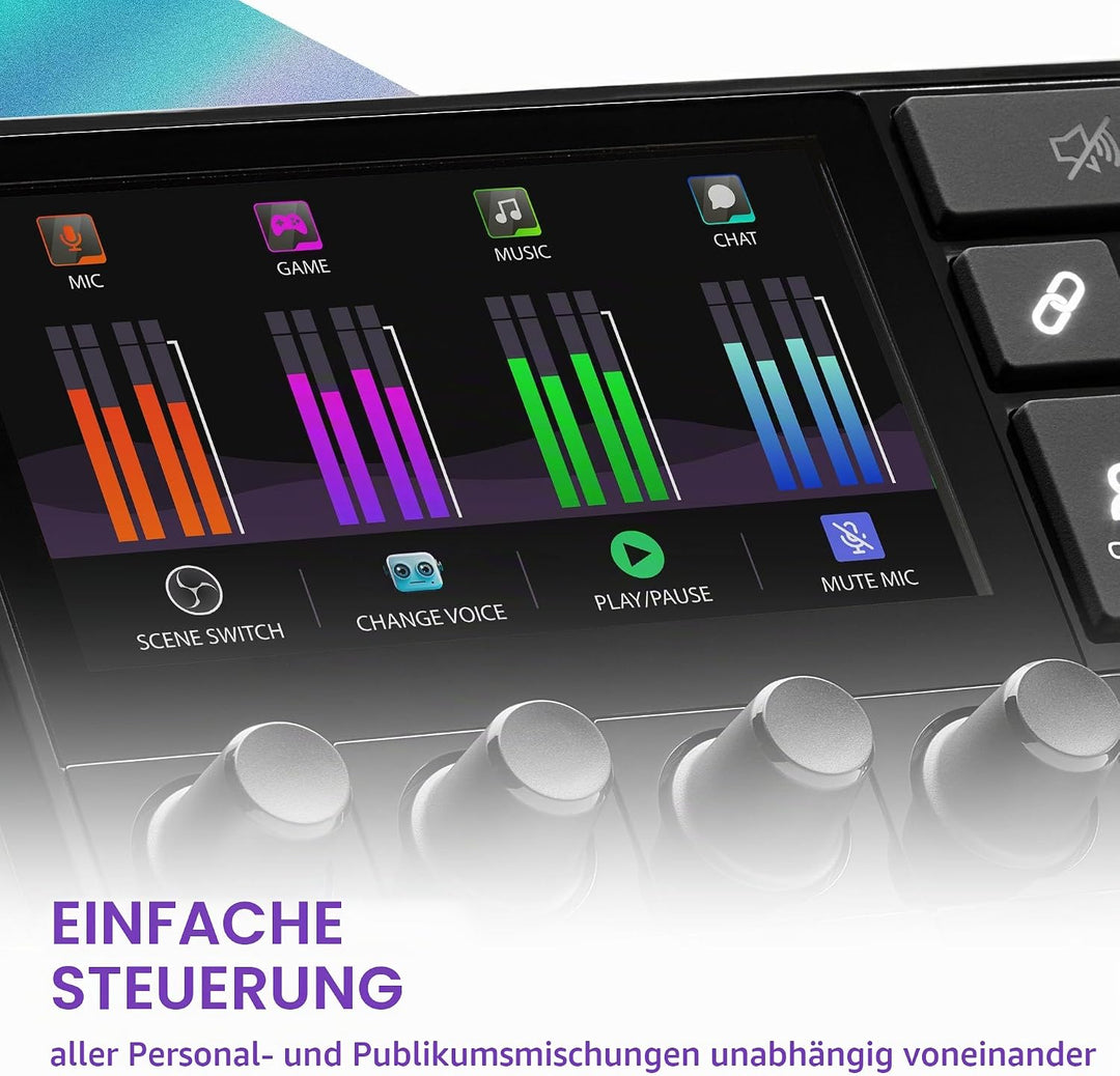 Hercules Stream Essentials Kit - Stream 200 + XLR-Mikrofon PC | Stream 200 XLR-Controller mit 4,3-Zo