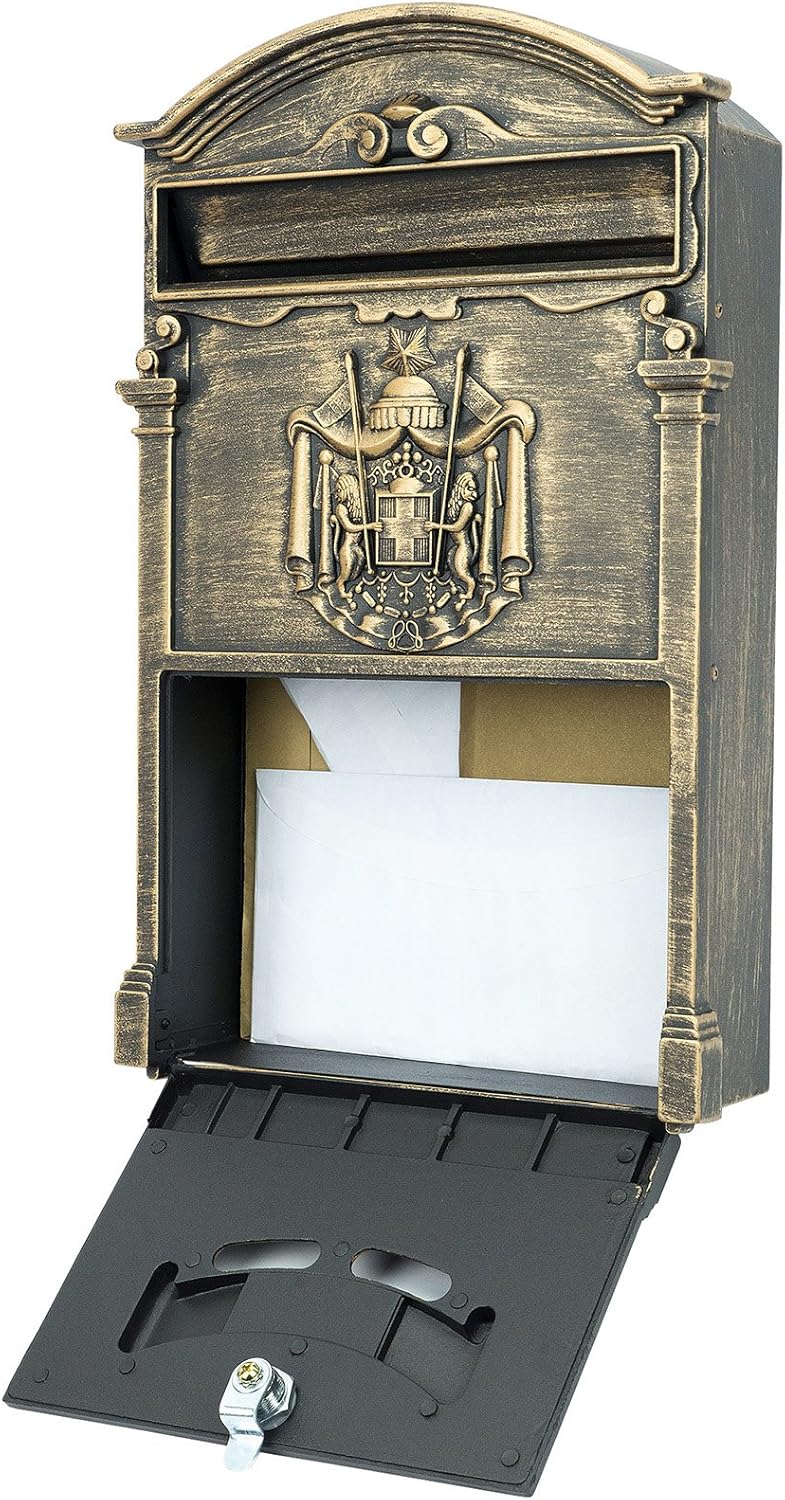 Verda Briefkasten Postkasten Retro Antik Vintage Wandbriefkasten Mailboxen Aluguss Modellwahl [40 x