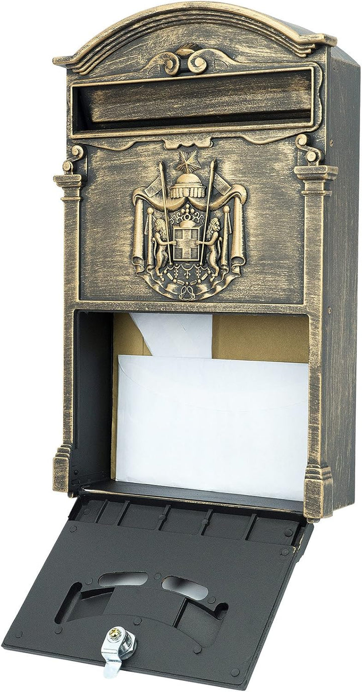 Verda Briefkasten Postkasten Retro Antik Vintage Wandbriefkasten Mailboxen Aluguss Modellwahl [40 x