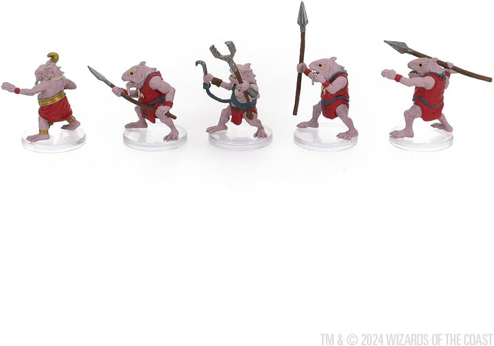 WizKids D&D Icons of The Realms: Kuo-Toa Warband - 5 Stück, Hoch detailliert, pre-printed und bereit