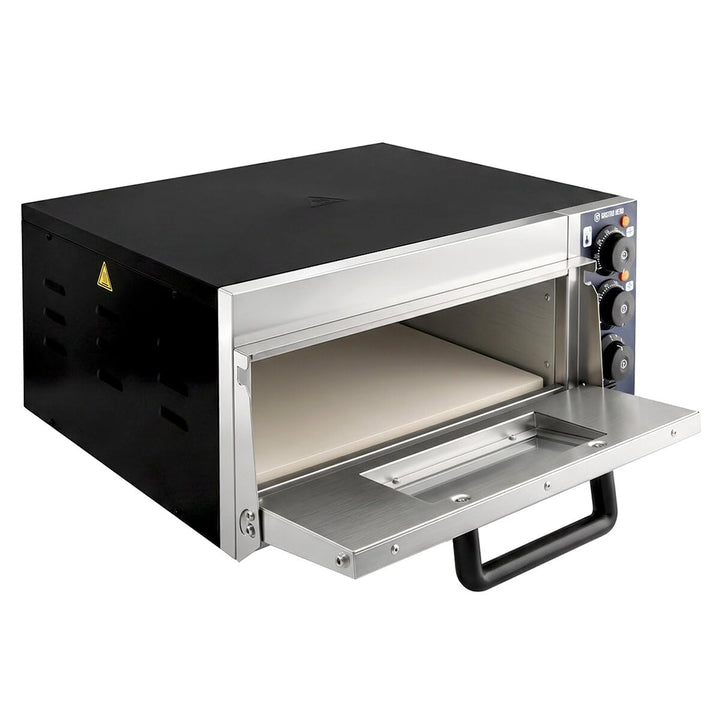 Pizzaofen 35 cm I Elektrischer Pizzaofen mit Keramikboden I Pizza Maker für 1 Pizza Ø 35 cm I Pizza