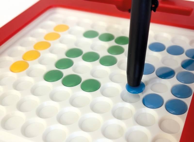 Beleduc Magnetboard 2in1, Magnetspiel - zweiseitig bespielbar, Magnetisches Lernspiel & Maltafel für