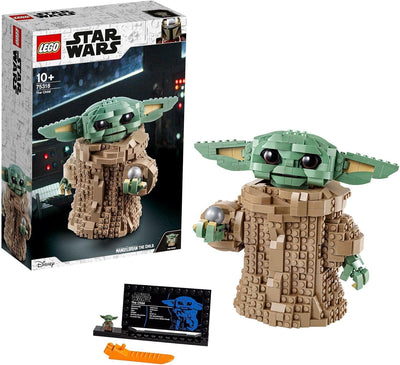 LEGO 75318 Star Wars: The Mandalorian Das Kind, grosse Baby-Yoda-Figur zum Bauen und Sammeln für Fan