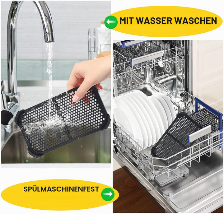 2 Stück Silikon Spritzschutz für Airfryer,Spritzschutz Kompatibel mit Philips Airfryer N350,Heissluf